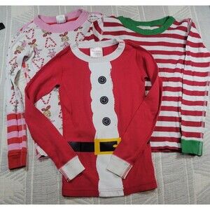 Hanna Andersson Holiday Pajama Tops Bundle Size 6–7 (120 cm) 100% Organic Cot